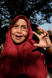 Titin Surtini (62) antusias mengikuti rangkaian kegiatan Global Tiger Day dan acara menuju Hari Konservasi Alam Nasional oleh Balai KSDA Sumatera Barat/ Adzwari Ridzki